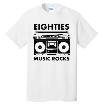 Eighties Music Rocks Tall T-Shirt