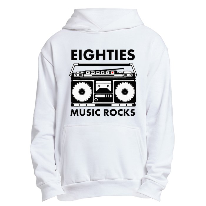 Eighties Music Rocks Urban Pullover Hoodie