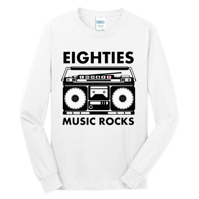 Eighties Music Rocks Tall Long Sleeve T-Shirt