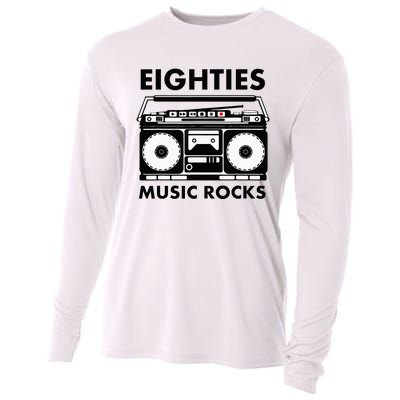 Eighties Music Rocks Cooling Performance Long Sleeve Crew