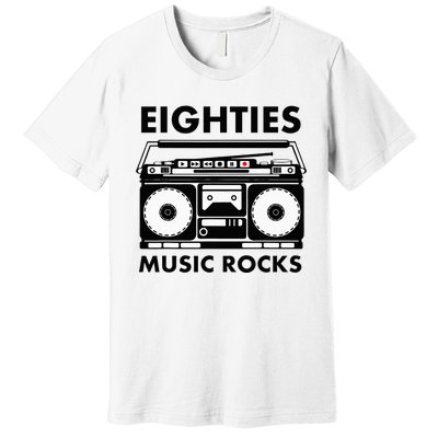 Eighties Music Rocks Premium T-Shirt