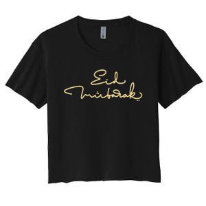 Eid Mubarak Ramadan Women's Crop Top Tee