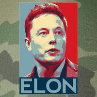 Elon Musk Retro Legacy Tie Dye Trucker Hat