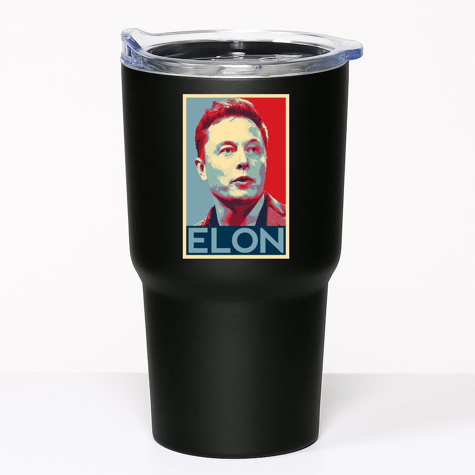 Elon Musk Retro Tumbler