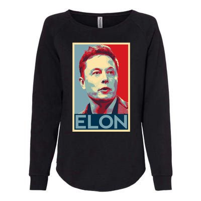 Elon Musk Retro Womens California Wash Sweatshirt