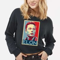 Elon Musk Retro Cropped Pullover Crew