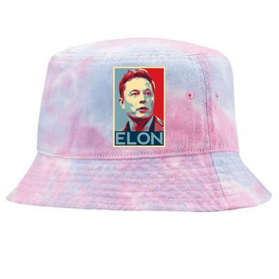 Elon Musk Retro Tie-Dyed Bucket Hat