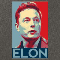 Elon Musk Retro Cotton Canvas Backpack