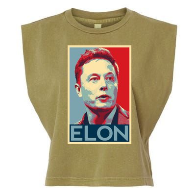 Elon Musk Retro Garment-Dyed Women's Muscle Tee