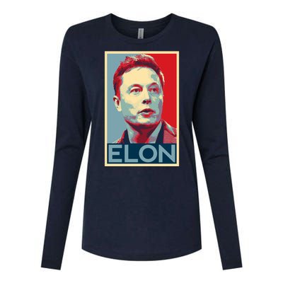 Elon Musk Retro Womens Cotton Relaxed Long Sleeve T-Shirt