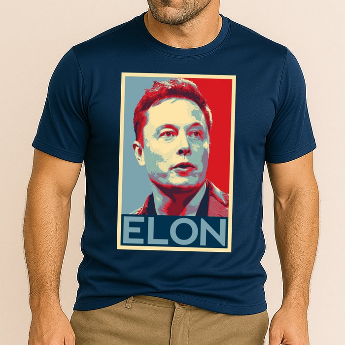 Elon Musk Retro Performance Shirt
