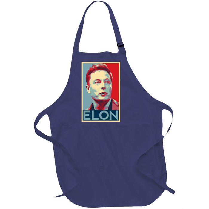 Elon Musk Retro Full-Length Apron With Pockets