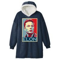 Elon Musk Retro Hooded Wearable Blanket