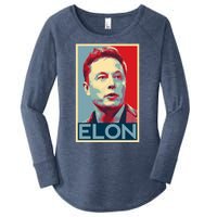 Elon Musk Retro Women's Perfect Tri Tunic Long Sleeve Shirt