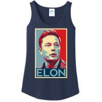 Elon Musk Retro Ladies Essential Tank