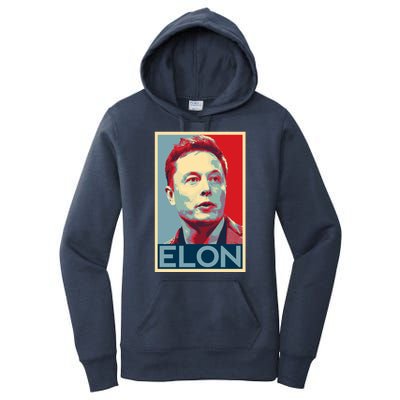 Elon Musk Retro Women's Pullover Hoodie