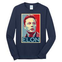 Elon Musk Retro Tall Long Sleeve T-Shirt