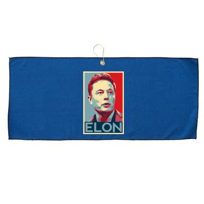 Elon Musk Retro Large Microfiber Waffle Golf Towel