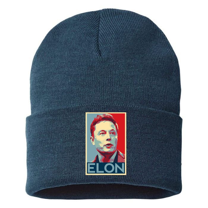 Elon Musk Retro Sustainable Knit Beanie