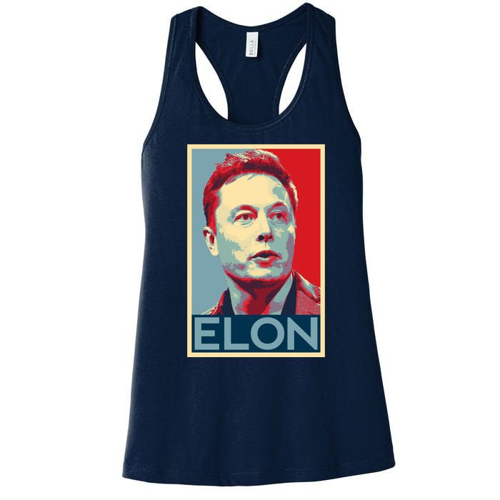 Elon Musk Retro Women's Racerback Tank