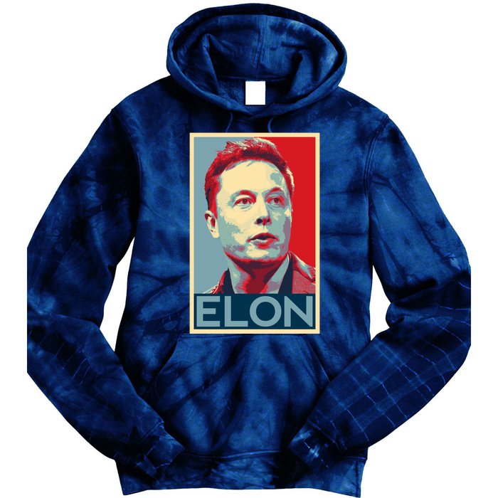 Elon Musk Retro Tie Dye Hoodie