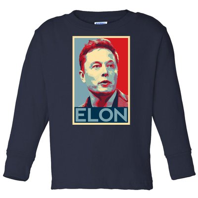 Elon Musk Retro Toddler Long Sleeve Shirt