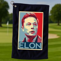 Elon Musk Retro Golf Towel