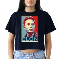 Elon Musk Retro Crop Top