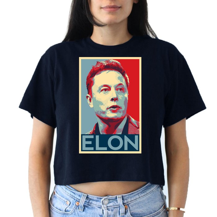 Elon Musk Retro Crop Top