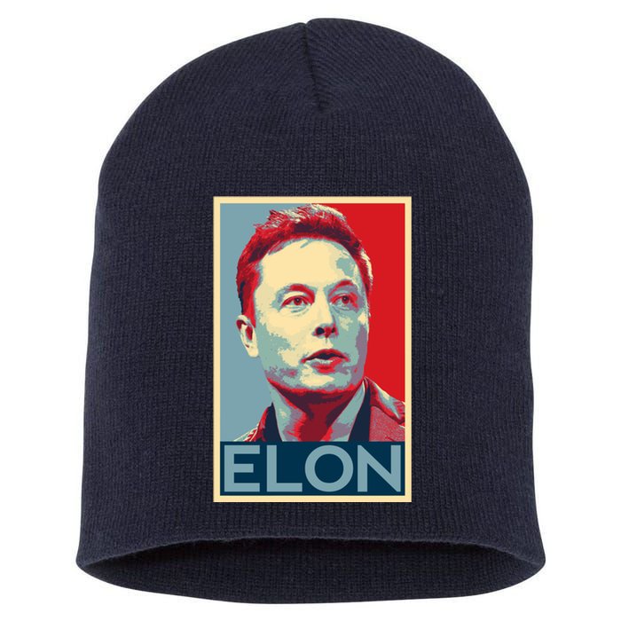 Elon Musk Retro Short Acrylic Beanie