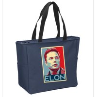 Elon Musk Retro Zip Tote Bag