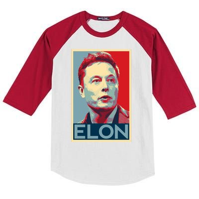 Elon Musk Retro Kids Colorblock Raglan Jersey