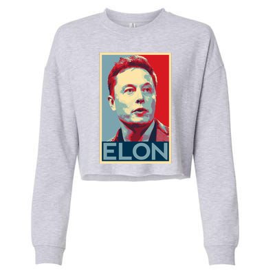 Elon Musk Retro Cropped Pullover Crew