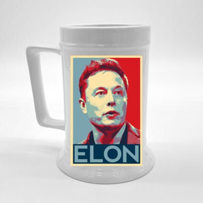 Elon Musk Retro Beer Stein