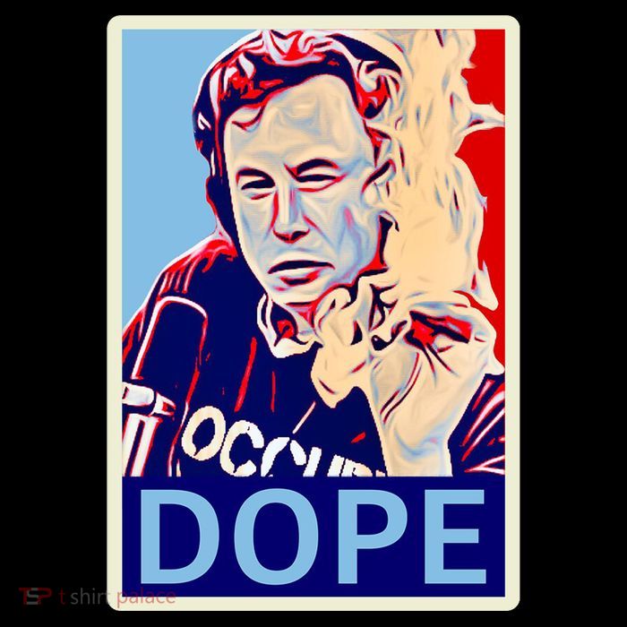 Elon Musk Retro Dope High Crown Mesh Back Trucker Hat