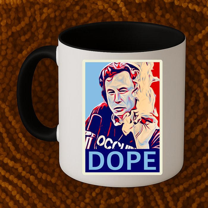 Elon Musk Retro Dope Mug