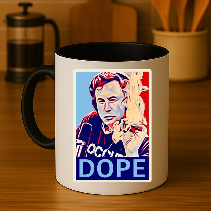 Elon Musk Retro Dope Mug