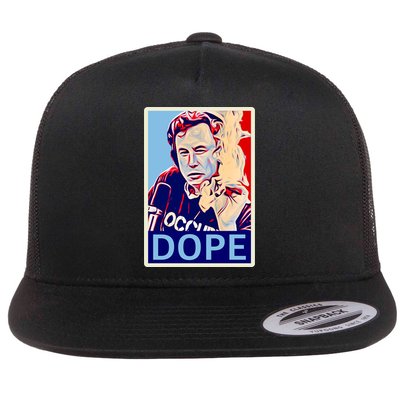 Elon Musk Retro Dope Flat Bill Trucker Hat
