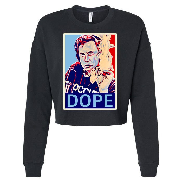 Elon Musk Retro Dope Cropped Pullover Crew