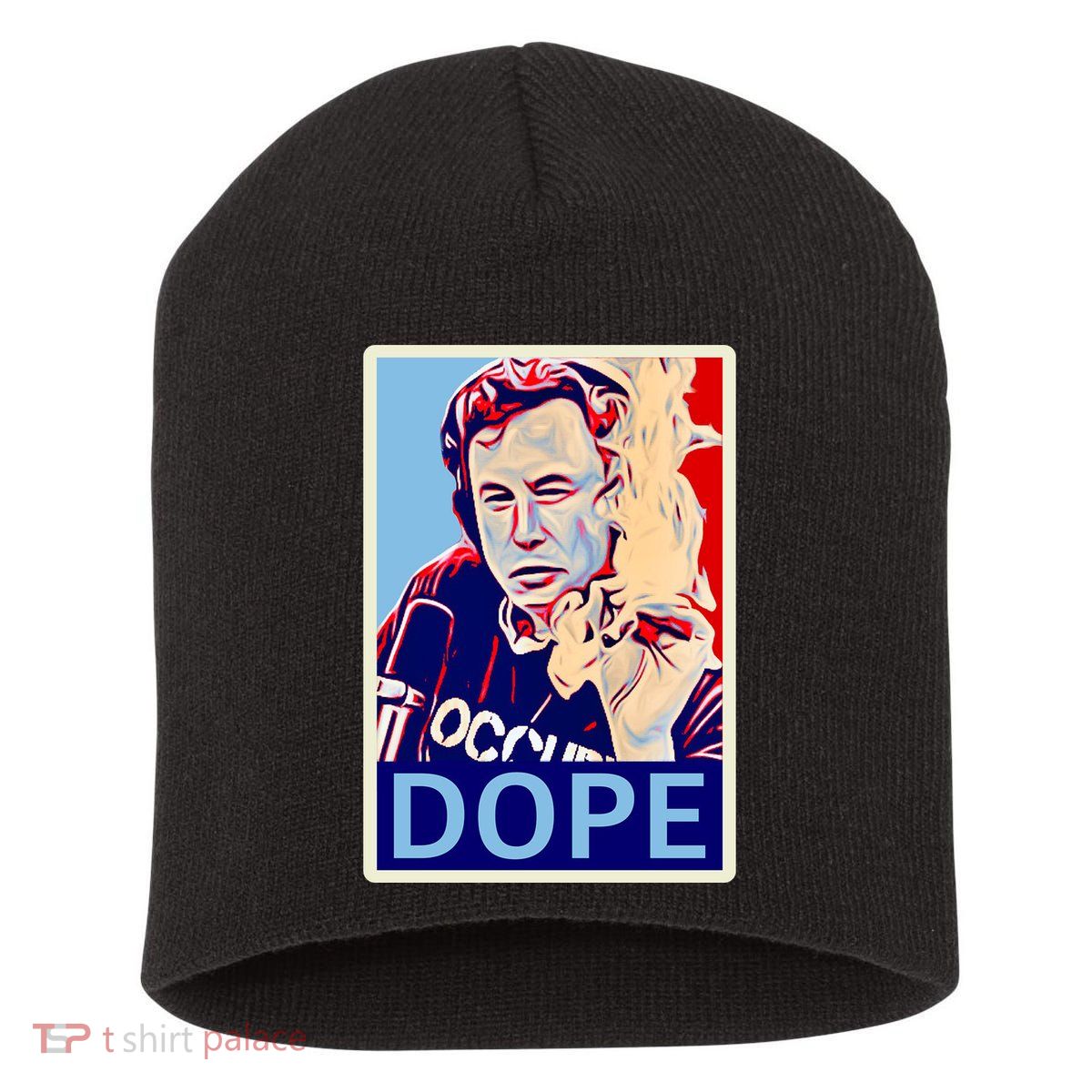 Elon Musk Retro Dope Short Acrylic Beanie