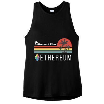 Ethereum, My Retirement Plan, Blockchain, ETH Crypto, HODL ETH Ladies PosiCharge Tri-Blend Wicking Tank