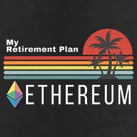 Ethereum, My Retirement Plan, Blockchain, ETH Crypto, HODL ETH Garment-Dyed Fleece Hoodie