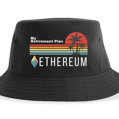 Ethereum, My Retirement Plan, Blockchain, ETH Crypto, HODL ETH Sustainable Bucket Hat