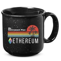 Ethereum, My Retirement Plan, Blockchain, ETH Crypto, HODL ETH 15oz Campfire Ceramic Mug