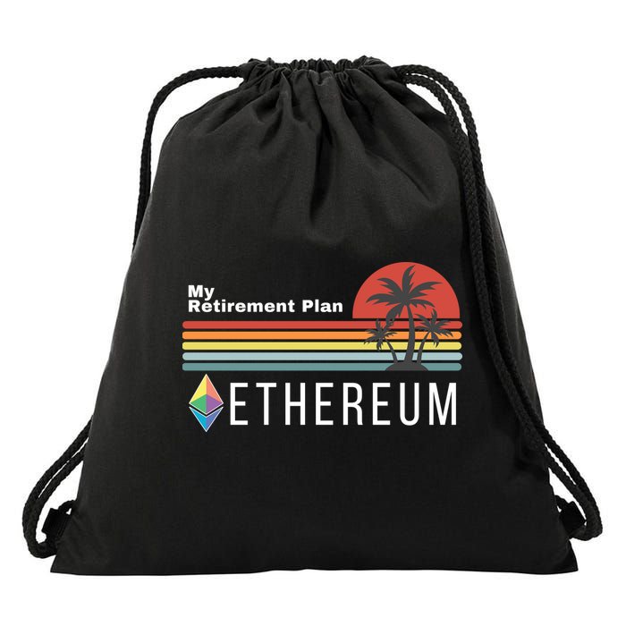 Ethereum, My Retirement Plan, Blockchain, ETH Crypto, HODL ETH Drawstring Bag