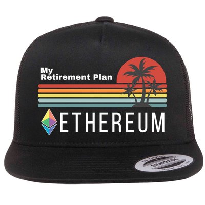 Ethereum, My Retirement Plan, Blockchain, ETH Crypto, HODL ETH Flatbill Hat