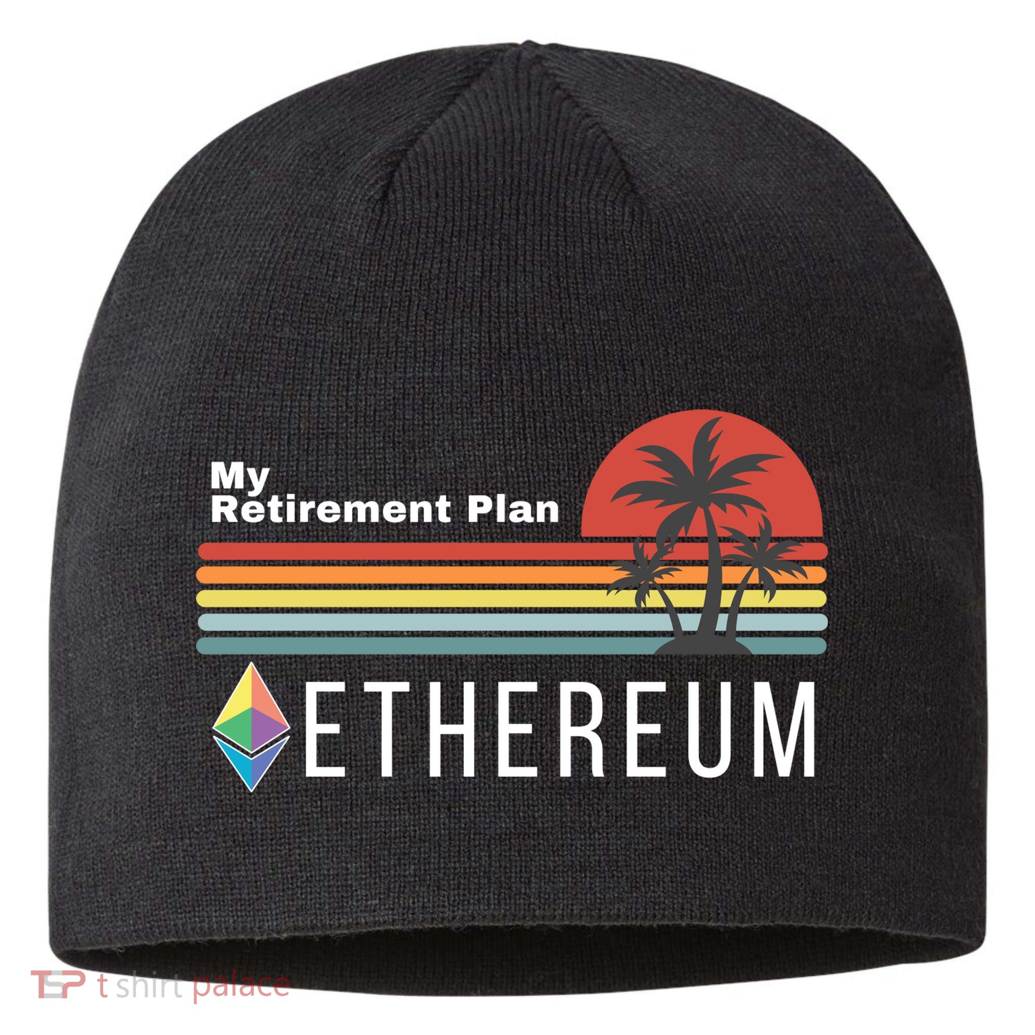 Ethereum, My Retirement Plan, Blockchain, ETH Crypto, HODL ETH Sustainable Beanie