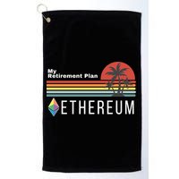Ethereum, My Retirement Plan, Blockchain, ETH Crypto, HODL ETH Golf Towel