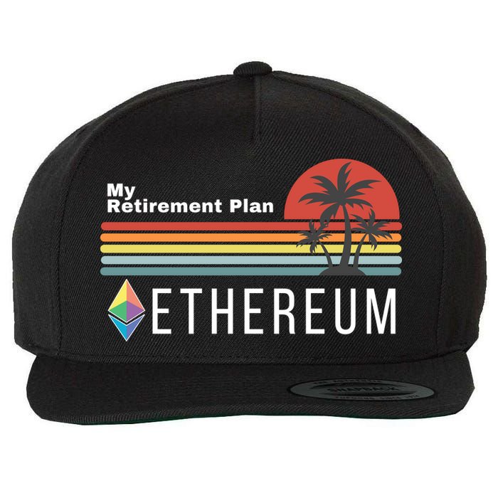 Ethereum, My Retirement Plan, Blockchain, ETH Crypto, HODL ETH Wool Snapback Cap