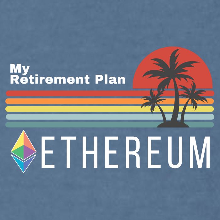 Ethereum, My Retirement Plan, Blockchain, ETH Crypto, HODL ETH Garment-Dyed Sweatshirt